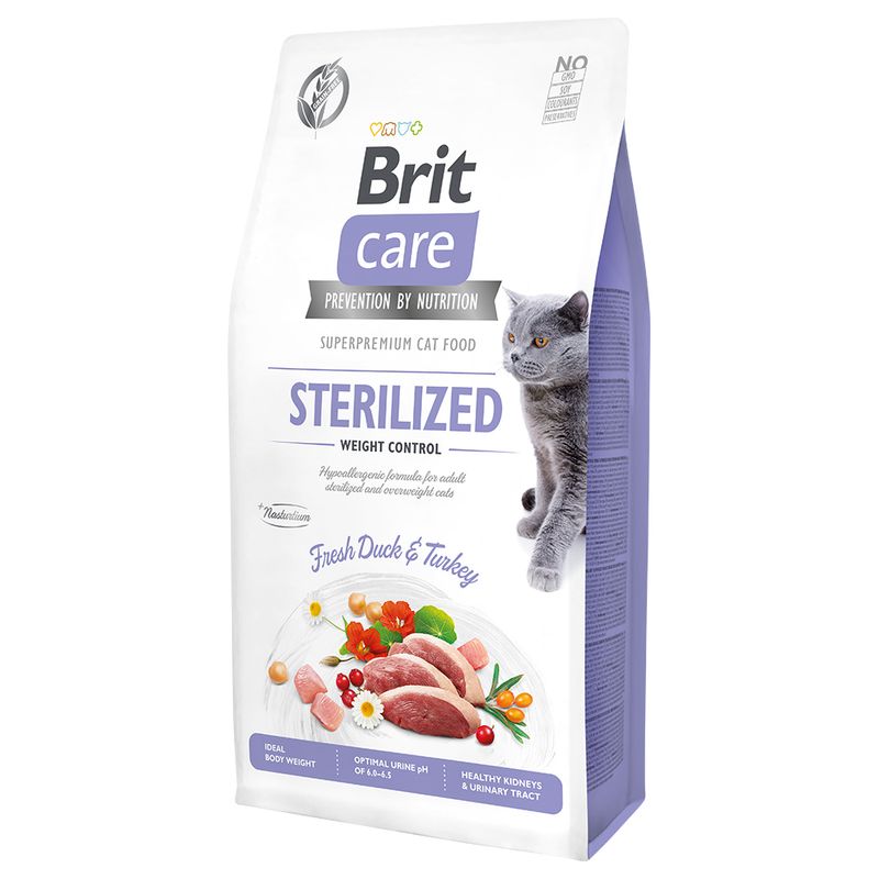 Brit Care Grain-Free Sterilized Weight Control Crocchette per gatti 7 kg