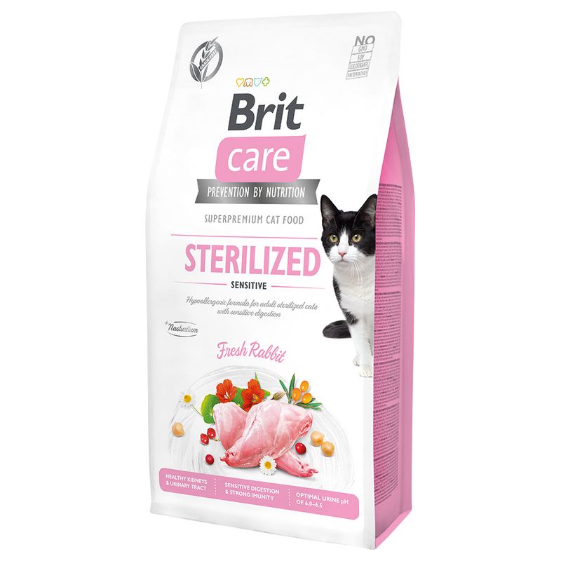 Brit Care Grain-Free Sterilized Sensitive Crocchette per gatti 7 kg