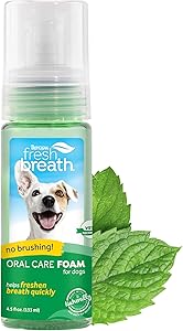 Fresh breath Schiuma per l'igiene orale per cani 133 ml