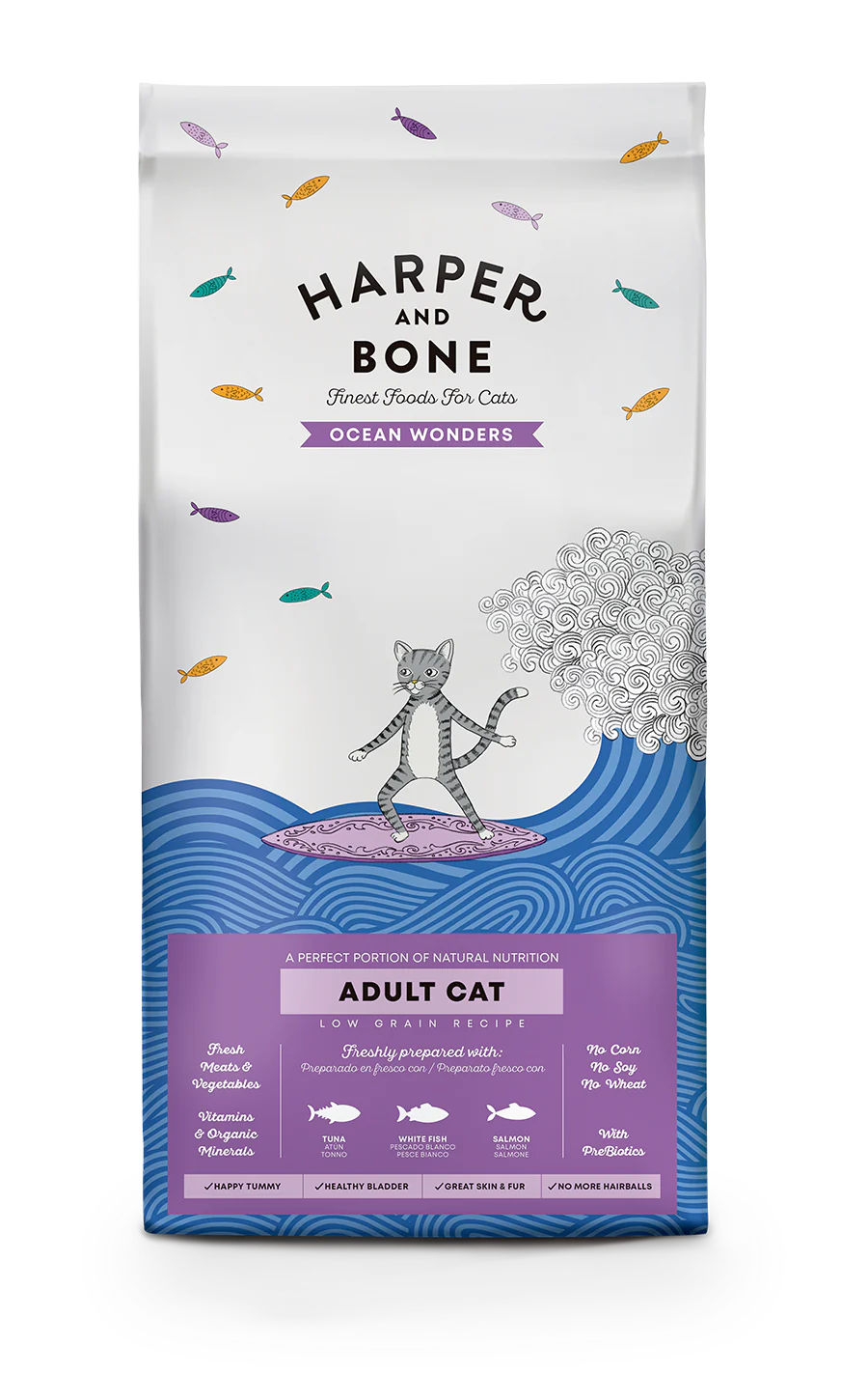 Harper and bone Adult Cat Ocean wonders Tonno, pesce e salmone