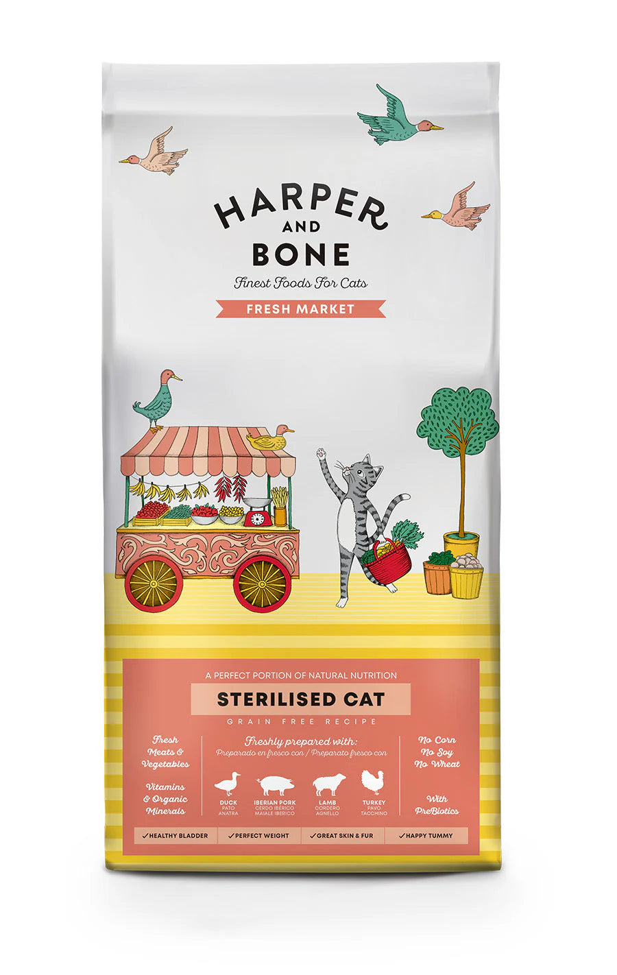 Harper and bone Sterilised cat Fresh market Anatra, maiale, agnello e tacchino