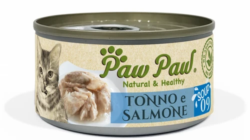 Paw paw cat tonno e salmone 80 gr
