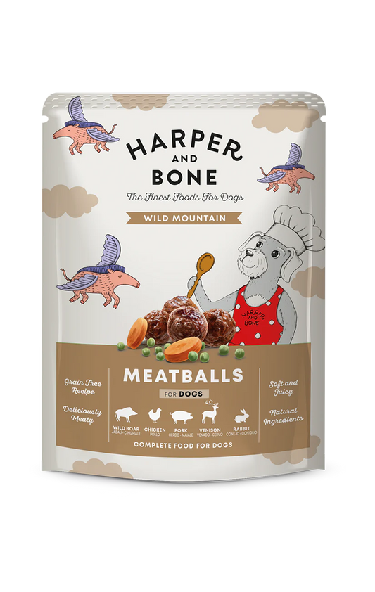 Harper and bone polpette per cani Wild mountains 300 gr
