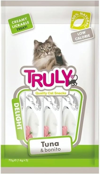 Snack gatto Trully Creamy Lickable Treats - Tuna & Bonito 70 G