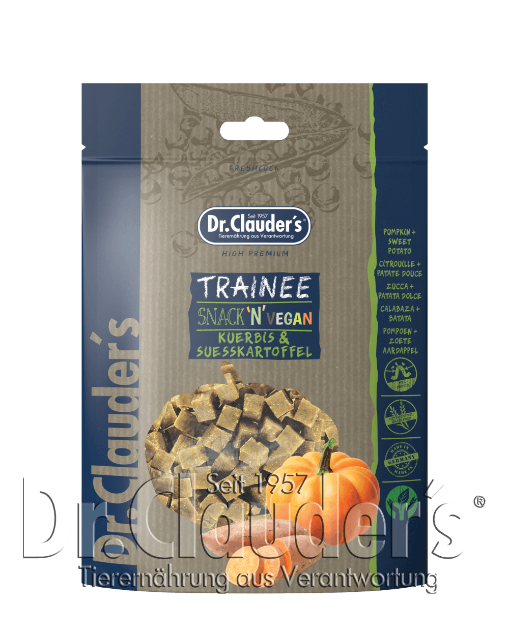 snack Dr. clauder's  Trainee Zucca e Patate dolci 80g vegan