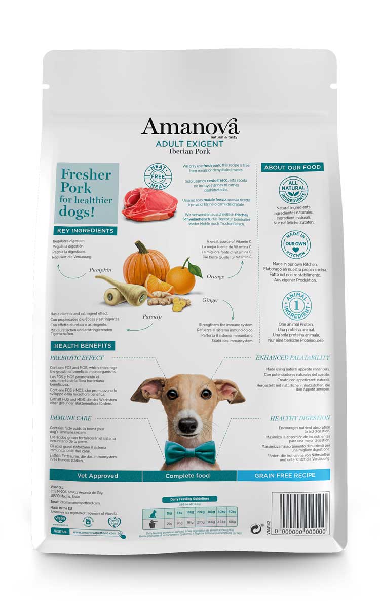 Amanova dog Adult exigent Iberian Pork