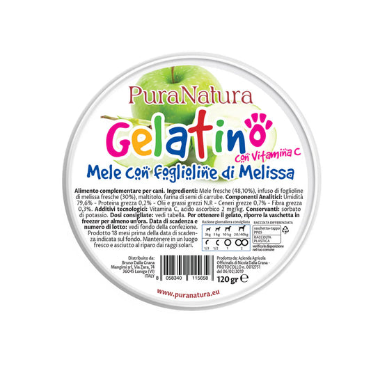 GELATINO ALLA MELA - Gelato per Cani