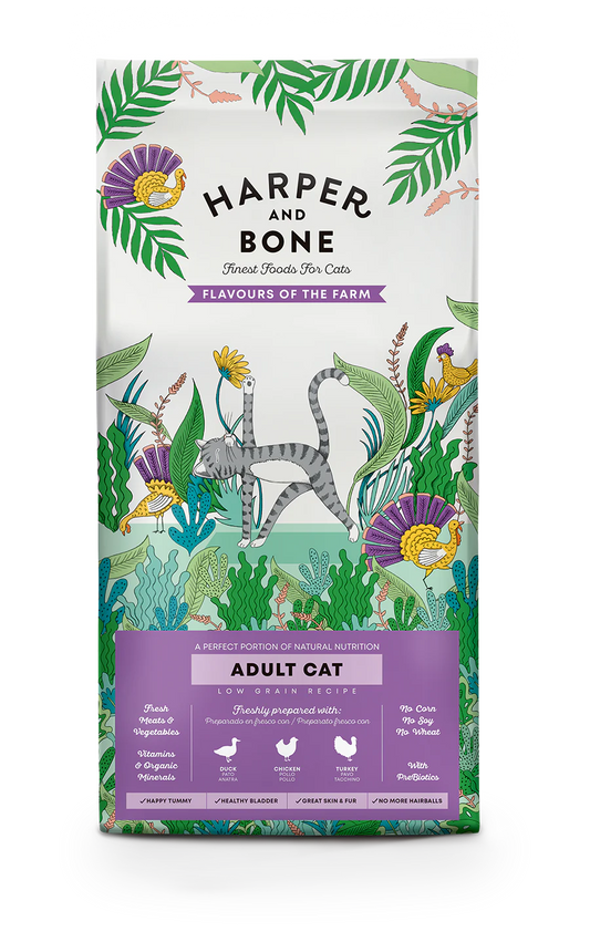 Harper and bone Adult Cat Flavours of the farm Anatra, pollo e tacchino