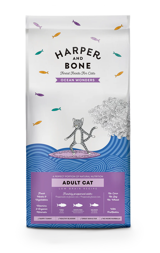 Harper and bone Adult Cat Ocean wonders Tonno, pesce e salmone