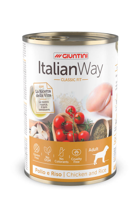 Italian way umido Adult med/maxi Pollo e Riso Classic Fit
