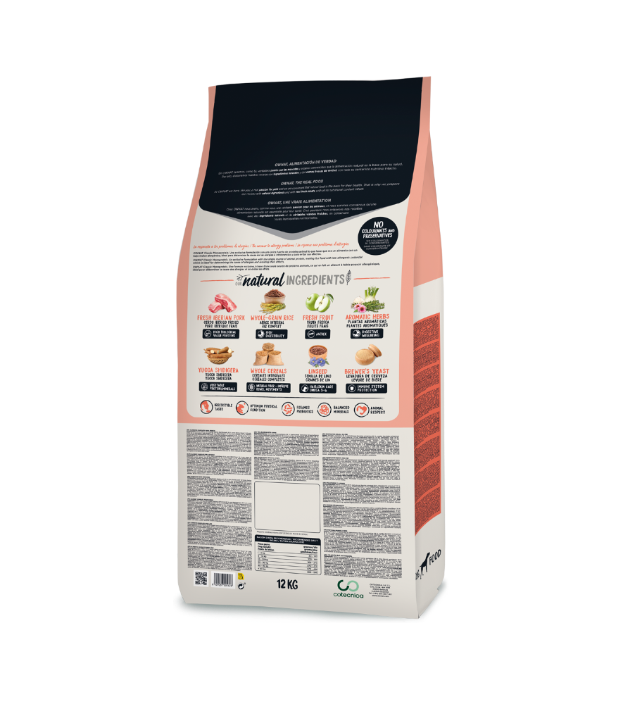 OWNAT MONOPROTEICO IBERIAN PORK 4KG