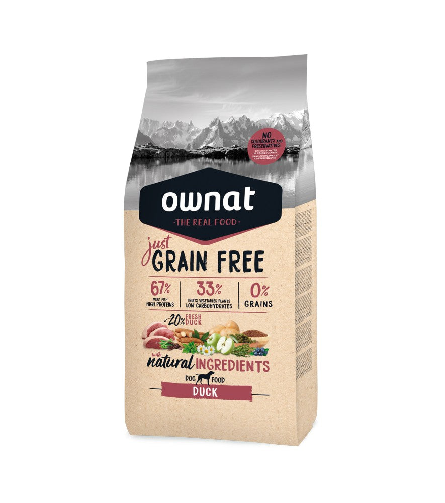OWNAT GRAIN FREE JUST ADULT DUCK 3KG