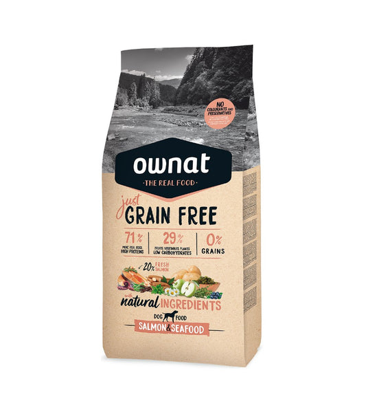OWNAT GRAIN FREE JUST ADULT SALMON&SEAFOOD 3KG