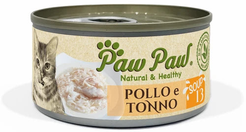 Paw paw cat pollo e tonno 80 gr